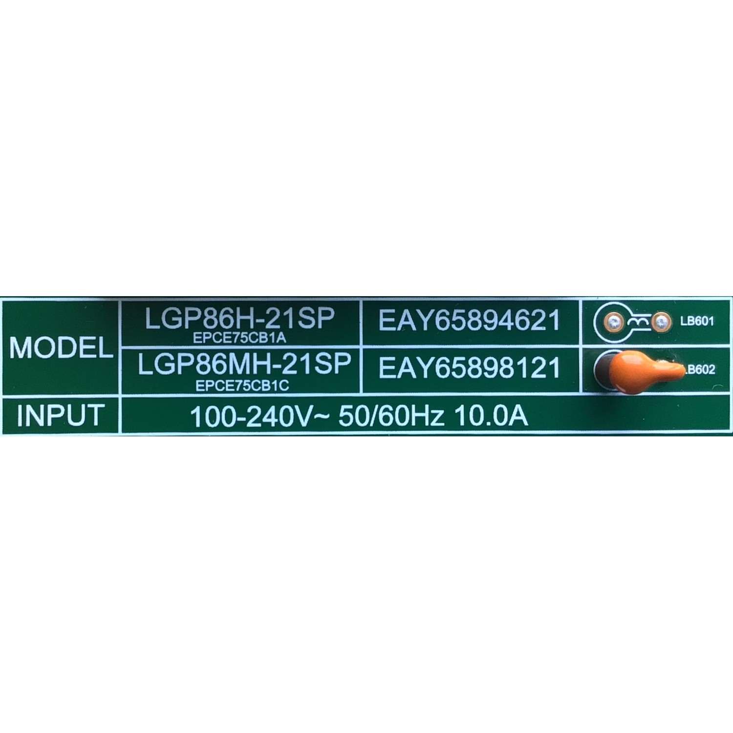 SUB FUENTE PARA TV LG / NUMERO DE PARTE EAY65898121 / 65898121 / LGP86MH-21SP / 3PCR02877B / PANEL HC860MAD-ABDA2-2124 / MODELO 86QNED99UPA.AUSFLJR / 86QNED99UPA - Imagen 3